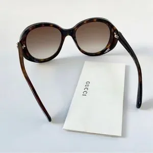New - GUCCI WOMENS ROUND HAVANA HAVANA BROWN SUNGLASSES GG0368S-30006035-002 Gucci | Accessories | New Gucci Womens Round Havana Havana  main image 4